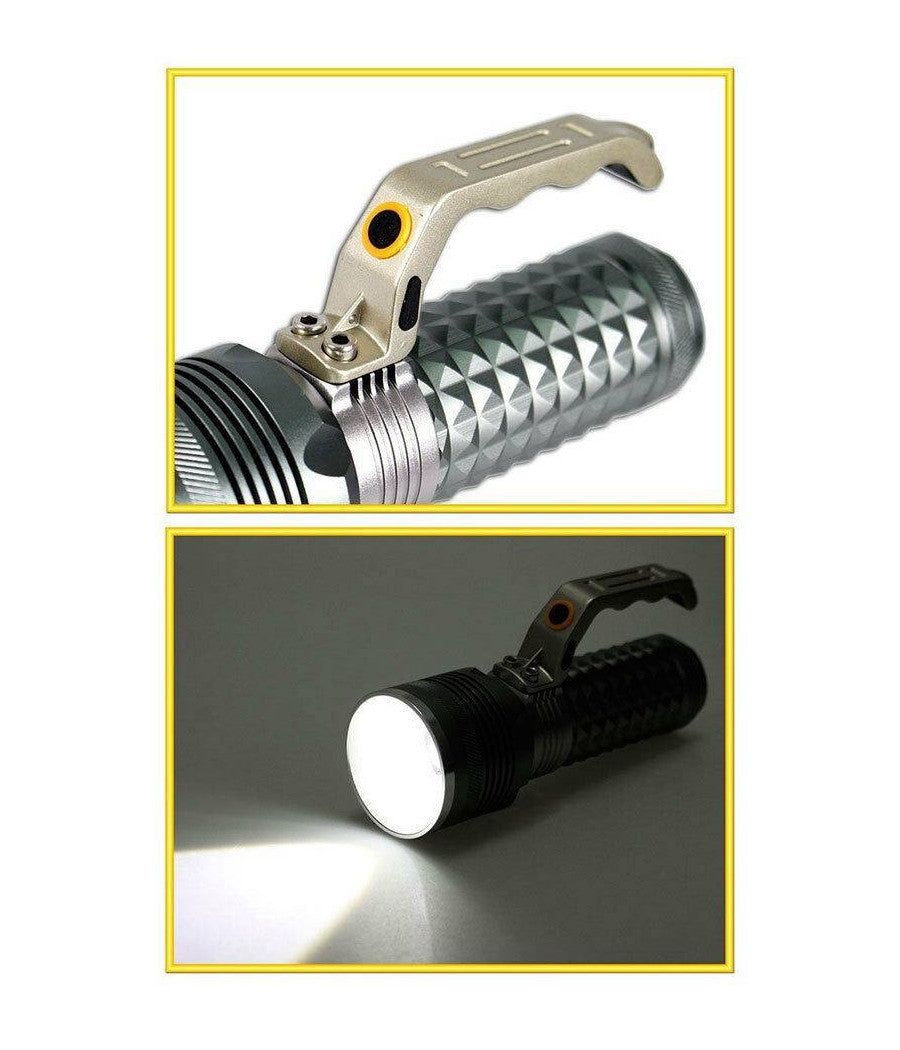 Torcia Tattica 1 Led Cree Con Zoom Ricaricabile Emergenza A Batterie 1820         