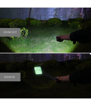 Torcia Tattica Militare A Led Ultra Luminosa 1200 Lmn Impermeabile Con 5 Mod.         