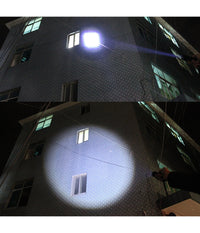 Torcia Tattica Militare A Led Ultra Luminosa 1200 Lmn Impermeabile Con 5 Mod.         