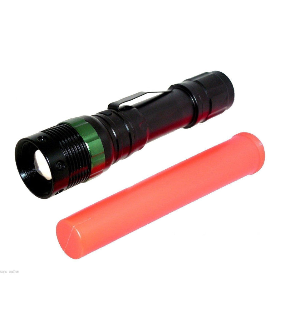 Torcia Tattica Militare Cree Led Xenon Zoom Ricaricabile 15000w         