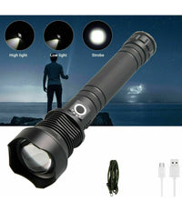 Torcia Tattica/militare Led Cree T6 Ricaricabile Zoom Doppia Batteria A89-p70         