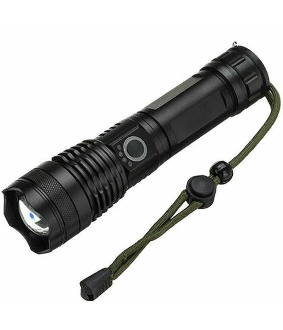 Torcia Tattica/militare Led Cree T6 Ricaricabile Zoom Doppia Batteria A90-p50         