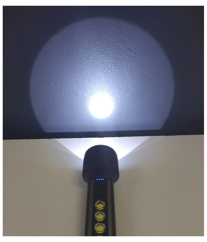 Torcia Usb Led Ricaricabile 5w+5 Cob Light Campeggio Ciclismo Escursioni Q-led67         