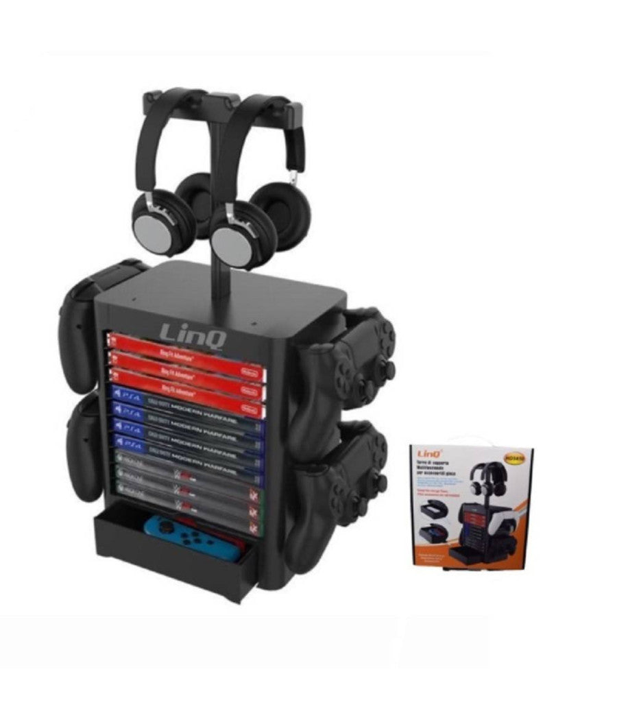 Torre Stand Supporto Multifunzione Controller Per Accessori Giochi Ps5 Hd3450         