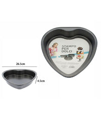 Tortiera Forma Cuore Stampo Teglia Dolci Torte Antiaderente Cucina 26,5cm 59948         