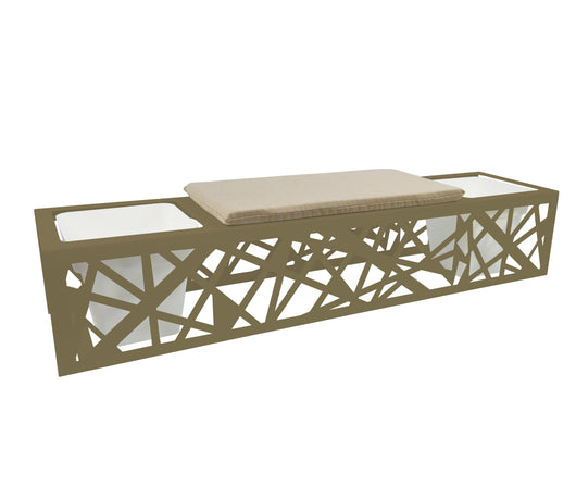 Panca Porta Vasi in metallo Goot cm 150x50x40