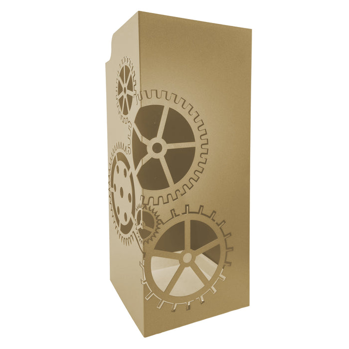 Portaombrelli in metallo soggetto ingranaggi cm 21x21x60