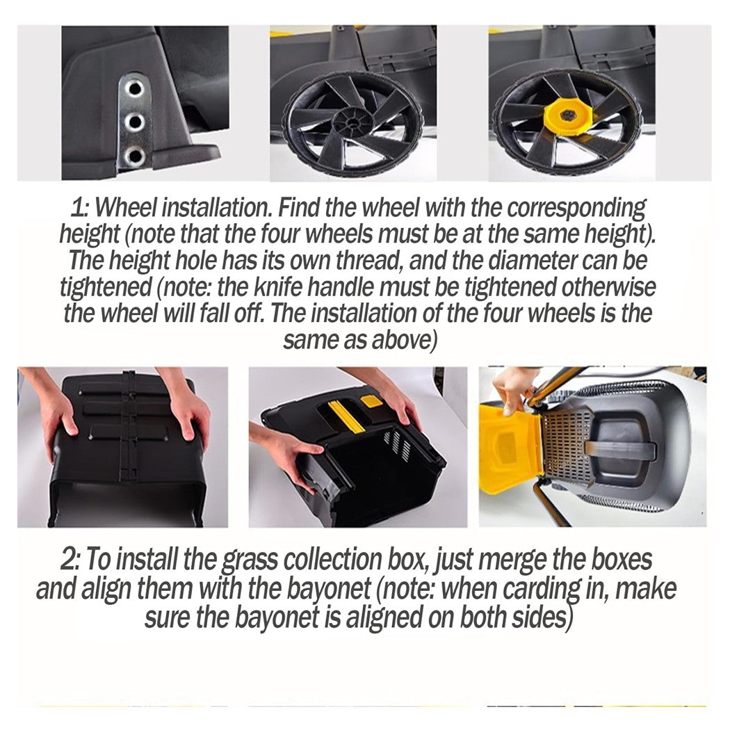 Trade Shop - Tosaerba Elettrico 1200 W Taglio 32 Cm Capacità Cesto 30 Lt A Batteria Per Giardini         