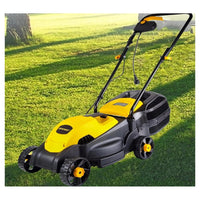 Trade Shop - Tosaerba Elettrico 1200 W Taglio 32 Cm Capacità Cesto 30 Lt A Batteria Per Giardini         