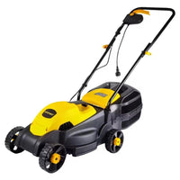 Trade Shop - Tosaerba Elettrico 1200 W Taglio 32 Cm Capacità Cesto 30 Lt A Batteria Per Giardini         