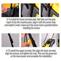 Trade Shop - Tosaerba Elettrico 1200 W Taglio 32 Cm Capacità Cesto 30 Lt A Batteria Per Giardini         