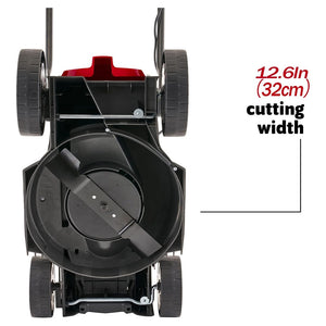 Trade Shop - Tosaerba Elettrico 1200 W Taglio 32 Cm Capacità Cesto 30 Lt A Batteria Per Giardini         