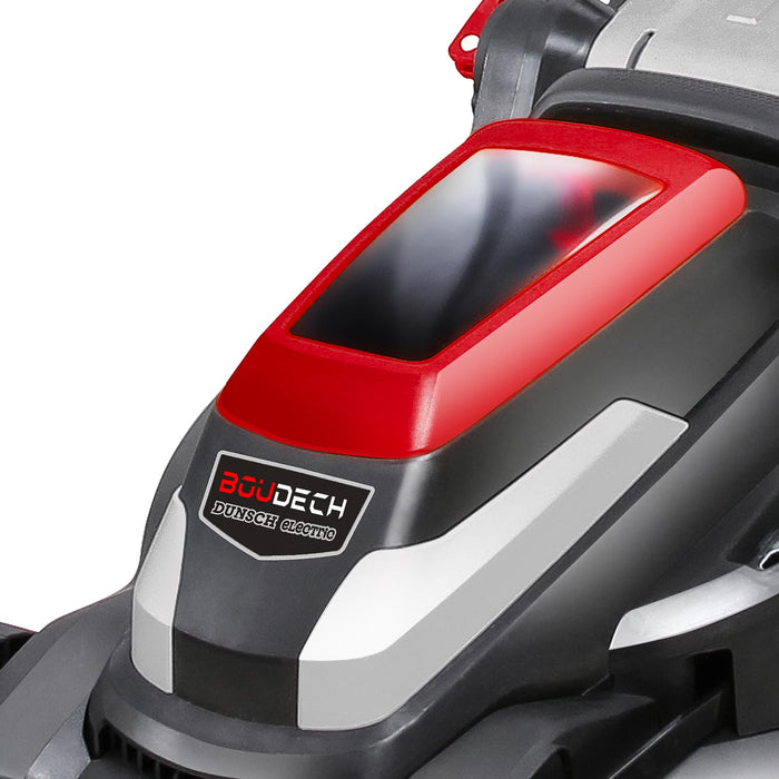 Tagliaerba elettrico a batteria 550W tosaerba a spinta con cesto di raccolta da 40L. Taglio 380mm/20-70mm - 2x Batteria / 1x Caricabatteria