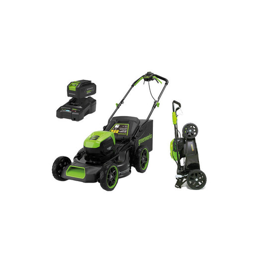 Tosaerba semovente 48 V 46 cm 3-in-1 con batteria 4 Ah – fino 500 m² – Greenworks