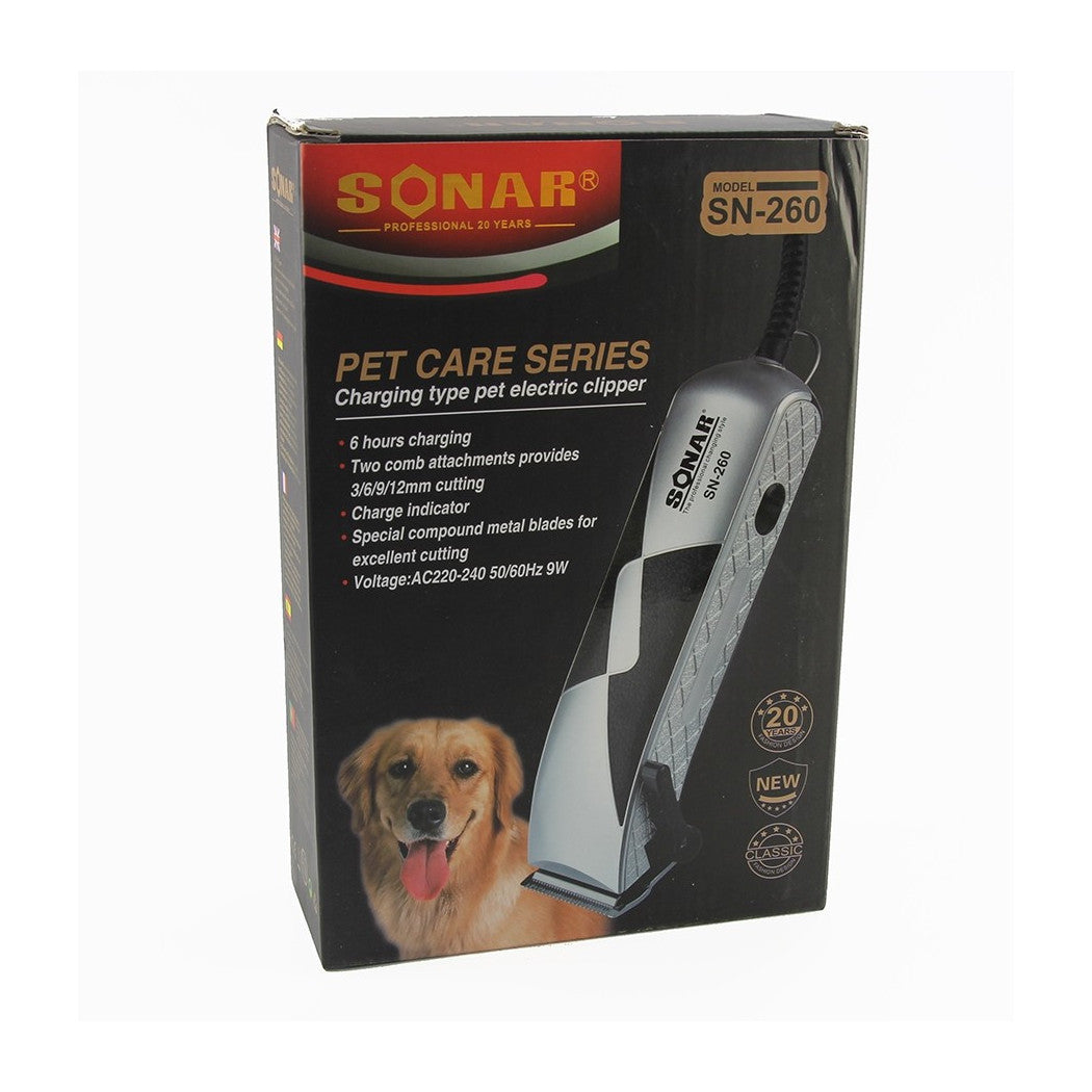 Trade Shop - Tosatore Per Cani Tosatrice Tosacane Cani Rasoio 4 Pettini Per Taglio Pelo 9w -