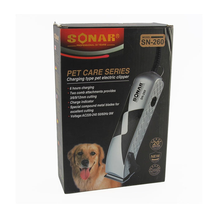 Trade Shop - Tosatore Per Cani Tosatrice Tosacane Cani Rasoio 4 Pettini Per Taglio Pelo 9w -