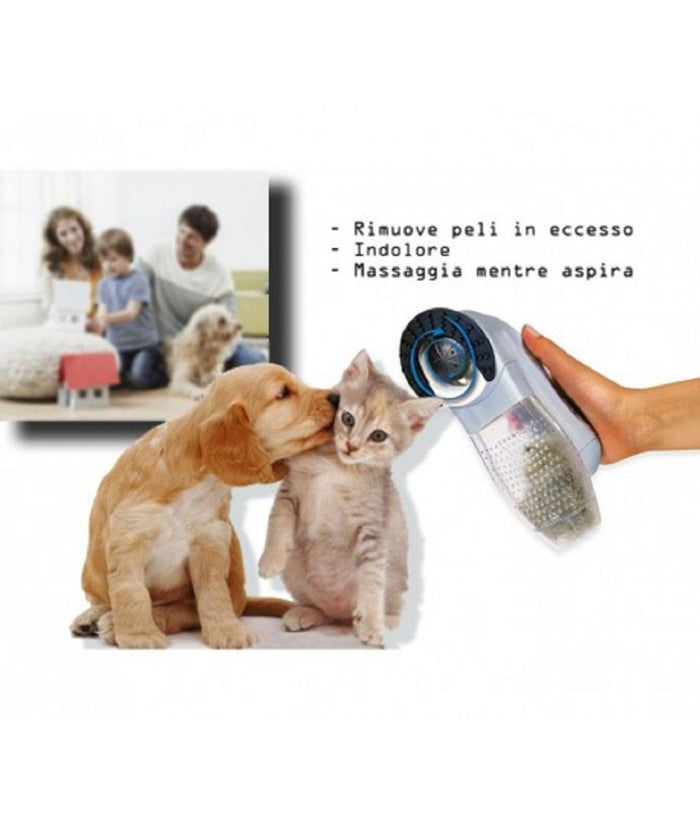 Tosatrice 2in1 Rimuove Peli In Eccesso Massaggia Per Cane Gatto Shed Indolore         