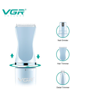 Tosatrice Cani Di Piccola Taglia Con 3 Teste Kit Toelettatura Basso Rumore V-205         