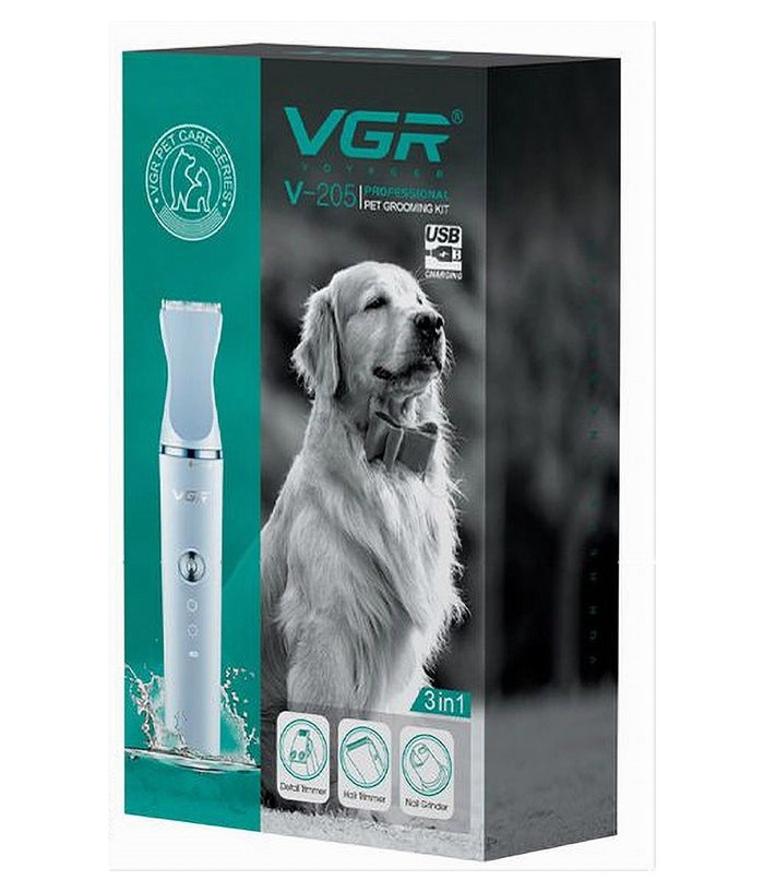 Tosatrice Cani Di Piccola Taglia Con 3 Teste Kit Toelettatura Basso Rumore V-205         