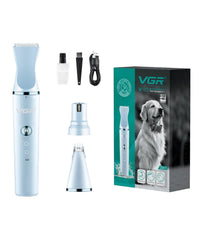 Tosatrice Cani Di Piccola Taglia Con 3 Teste Kit Toelettatura Basso Rumore V-205         