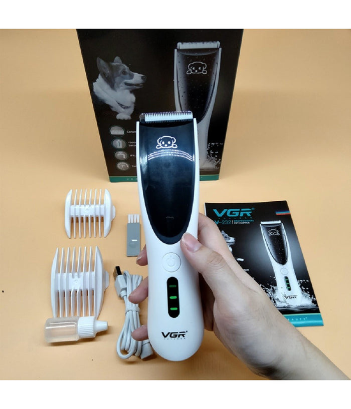 Tosatrice Per Animali Elettrico Ricaricabile Usb A Batteria Professionale V-232         