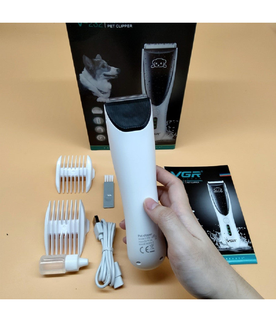 Tosatrice Per Animali Elettrico Ricaricabile Usb A Batteria Professionale V-232         