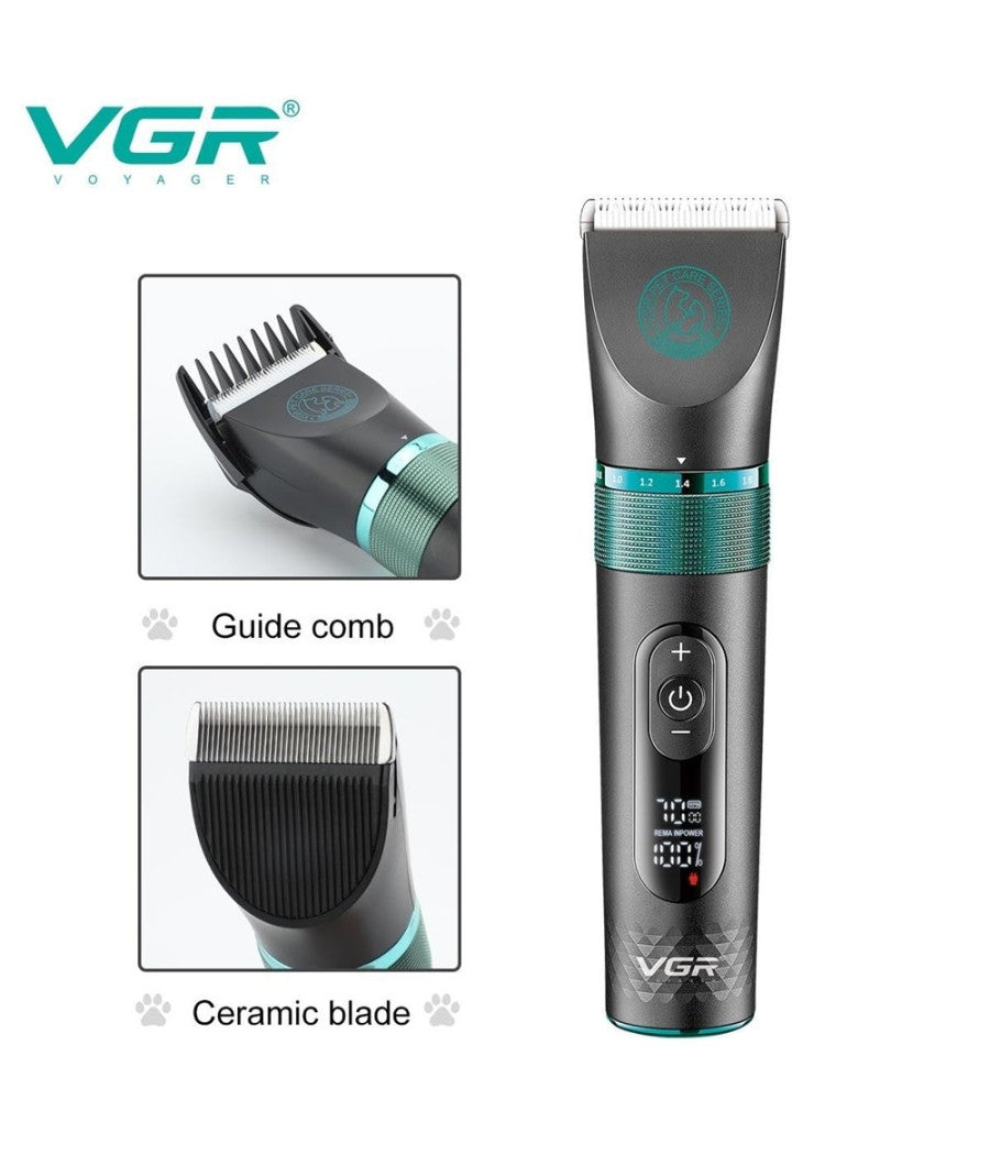 Tosatrice Professionale Animali Display Digitale Impermeabile Senza Fili V-209         