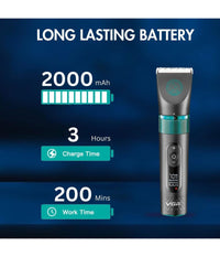 Tosatrice Professionale Animali Display Digitale Impermeabile Senza Fili V-209         