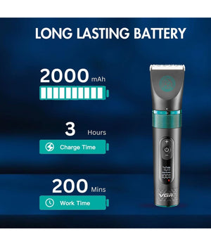 Tosatrice Professionale Animali Display Digitale Impermeabile Senza Fili V-209         