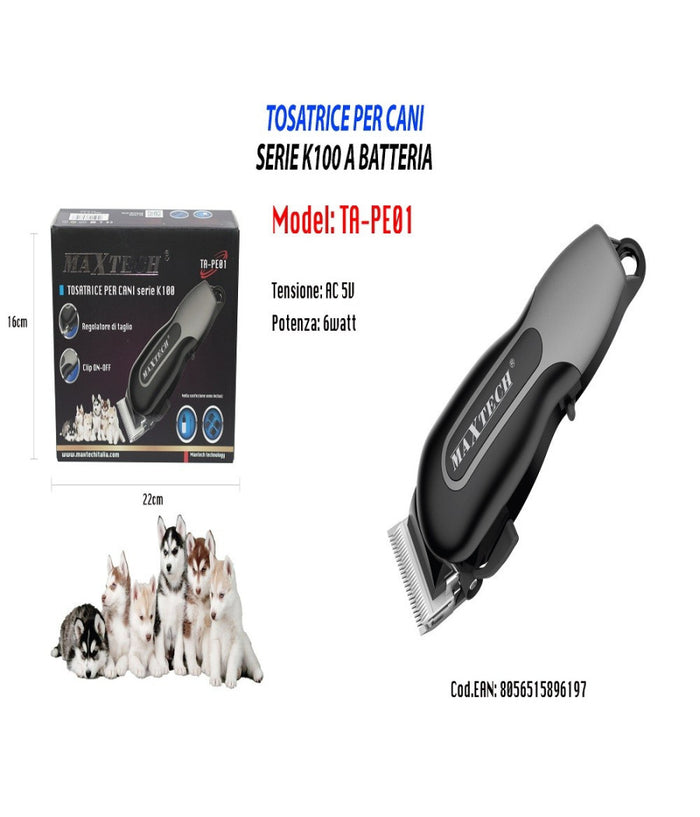 Tosatrice Rasoio Per Cani Per Il Taglio Del Pelo Serie K100 Ta-pe01         