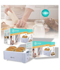 Tostapane Classico Tosta Fette Pane Multifunzione 1200w Vassoio Briciole Tx-8248         