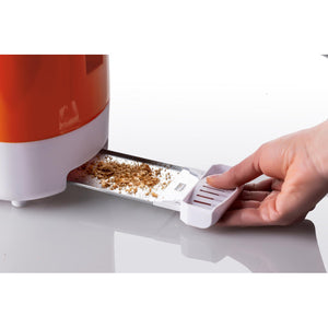 Tostapane con Pinze per 2 fette - 9 Gradi di Doratura - 700 Watt - Bianco e Arancio