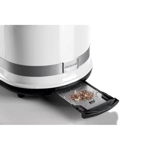 Tostapane Moderna con Pinze - 6 Gradi di Doratura - Scongelamento - Bianco