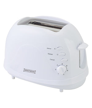 Tostapane Per 2 Fette 700 W 7 Livelli Funzione Scongelamento Toast Bianco         
