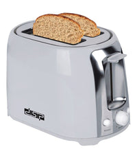 Tostapane Per 2 Fette 750 W 6 Livelli Funzione Scongelamento Toast Bianco         