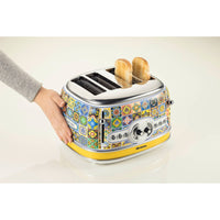 Tostapane Positano 1630W - 4 fette - 6 livelli di doratura - Espulsione automatica