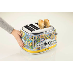 Tostapane Positano 1630W - 4 fette - 6 livelli di doratura - Espulsione automatica