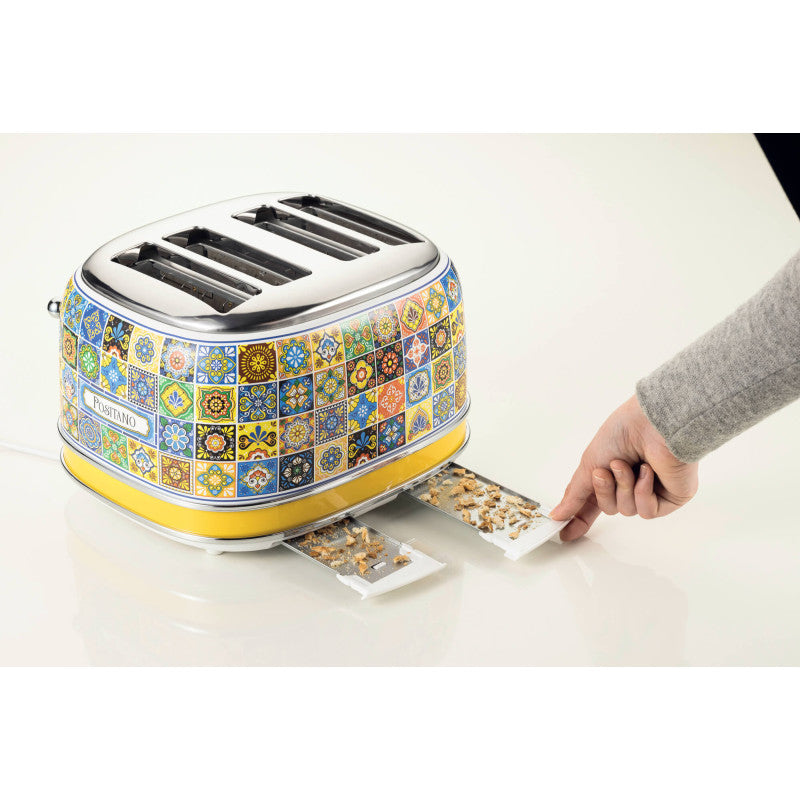 Tostapane Positano 1630W - 4 fette - 6 livelli di doratura - Espulsione automatica