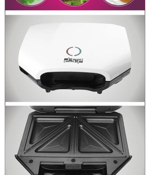 Tostiera Elettrica Piastra Grill Sandwich Antiaderente Tostapane Elettrico 750w         