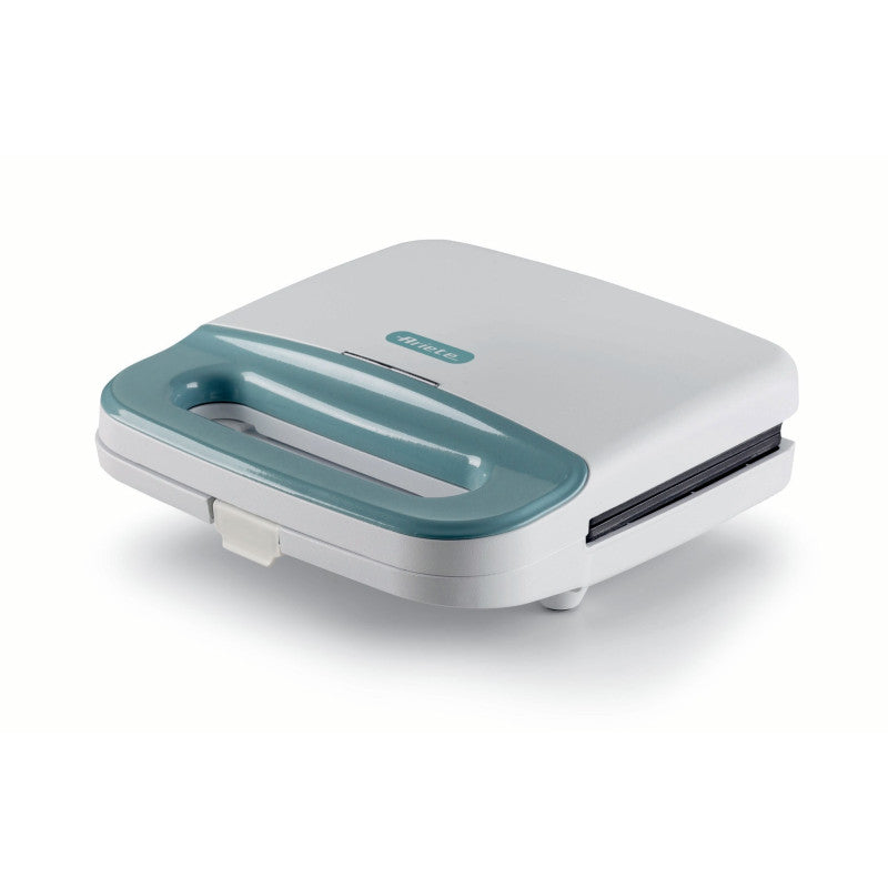 Tostiera per toast, sandwich e panini 750W, piastre fisse grill, rivestimento antiaderente - White & Aegean Teal