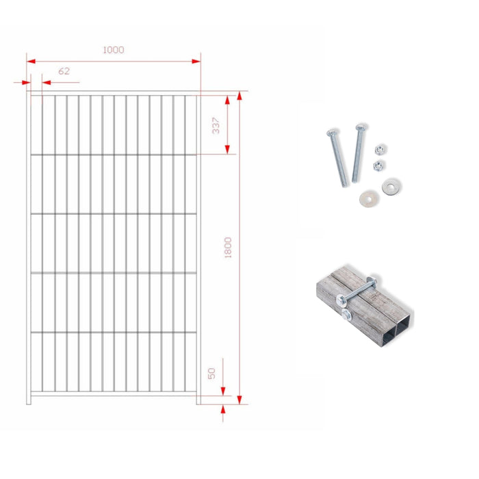 Box per cani da esterno zincatura elettrolitica 200x200x altezza 180 centimetri