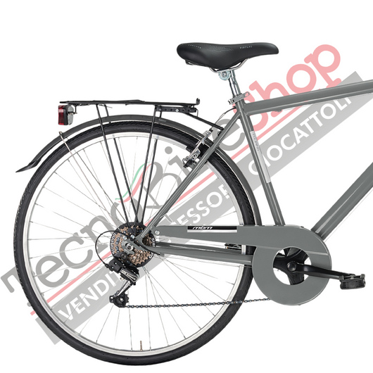 Bicicletta City Bike Trekking Uomo MBM Touring M 28" 6V-Grigio(Smoke)