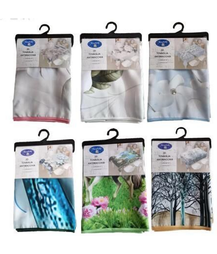 Tovaglia Copritavola Antimacchia Vari Colorirettangolare 140x180 - 140x240 Cm     -140x180   -