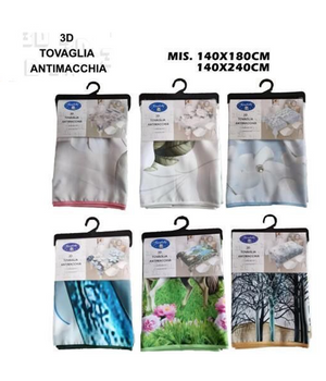Tovaglia Copritavola Antimacchia Vari Colorirettangolare 140x180 - 140x240 Cm     -140x180   -