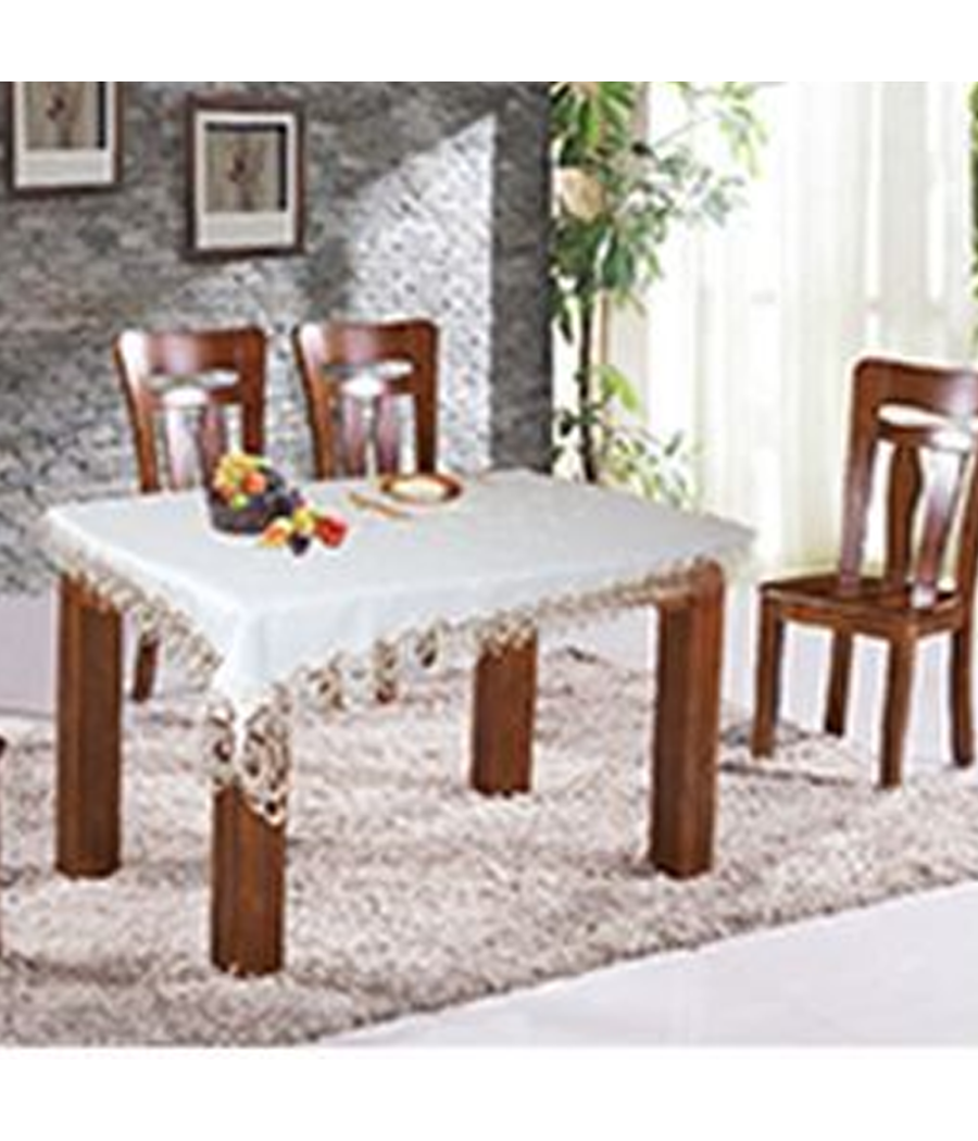 Tovaglia Copritavola Elegante Festa Pizzo Ricamo Vari Colori 140x180 140x240 Cm     -140x180   -