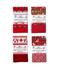 Tovaglia Natalizia Tessuto Panama Resistente Tema Natale Varie Fantasie 12 Posti         