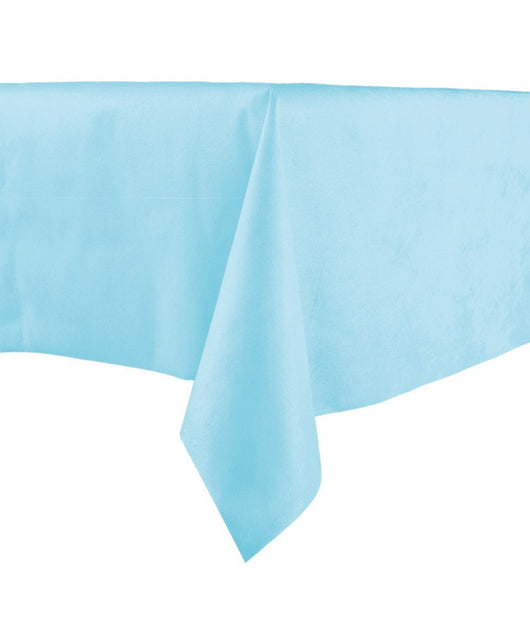 Tovaglia Plastificata Rettangolare Tavolo Tavola 137x183cm Azzurra Per Party         