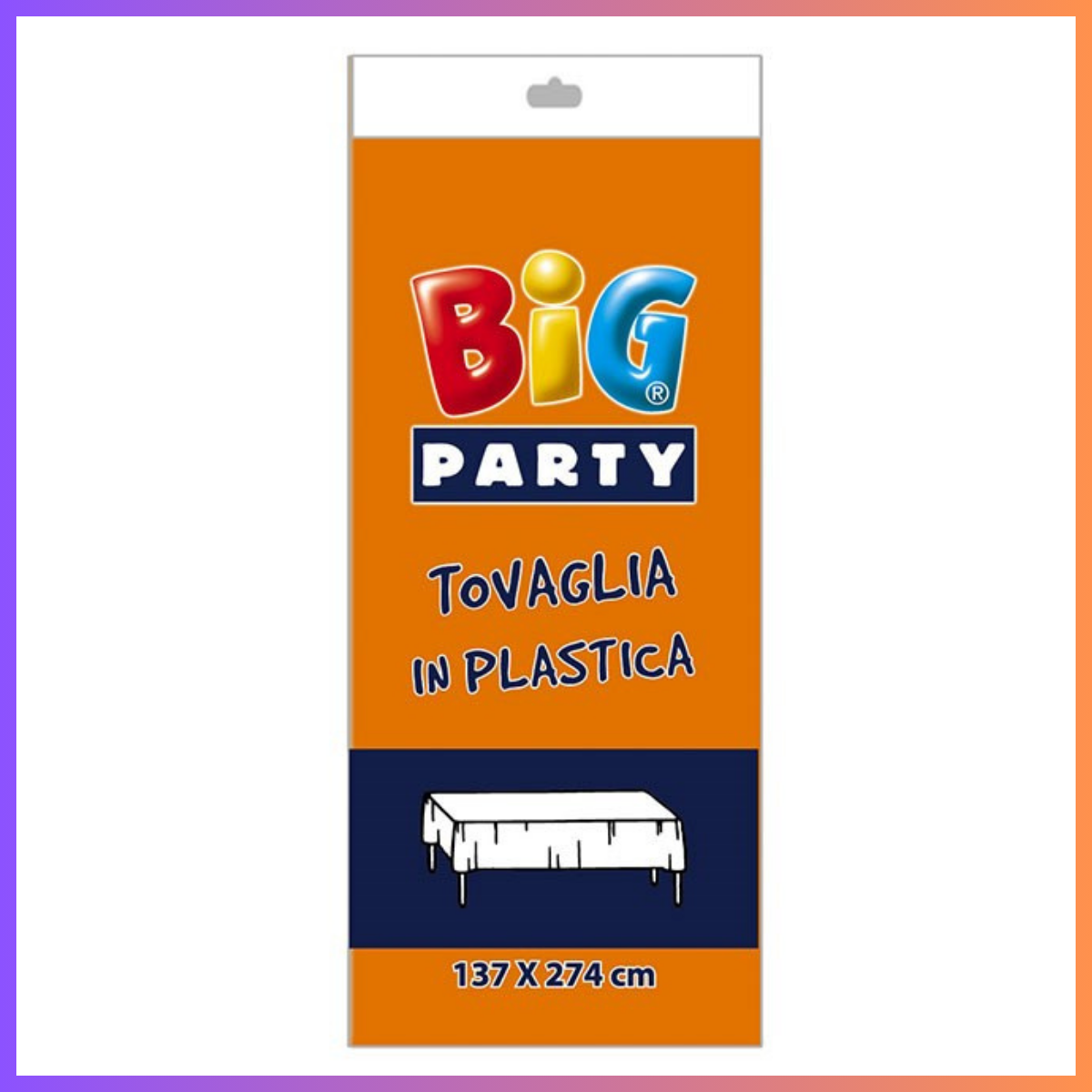 Set 2 tovaglia plastica arancione party festa di compleanno halloween pasqua buffet tovaglie antimacchia