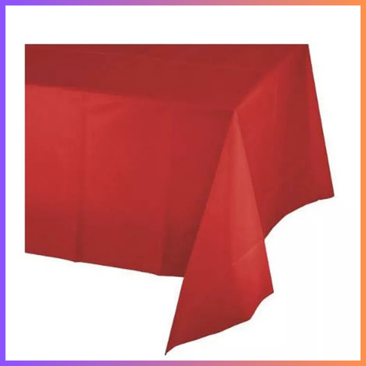 Set 2 tovaglia plastica rossa party festa di compleanno natale laurea tovaglie antimacchia  montagna campeggio