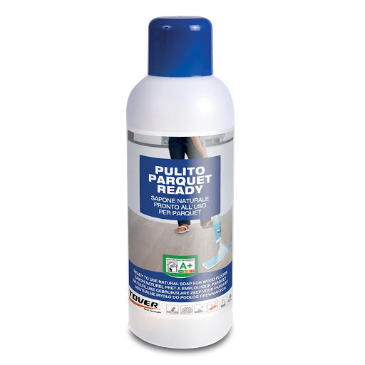 PULITO PARQUET READY LT. 1 sapone naturale con cere a PH neutro deterge e protegge